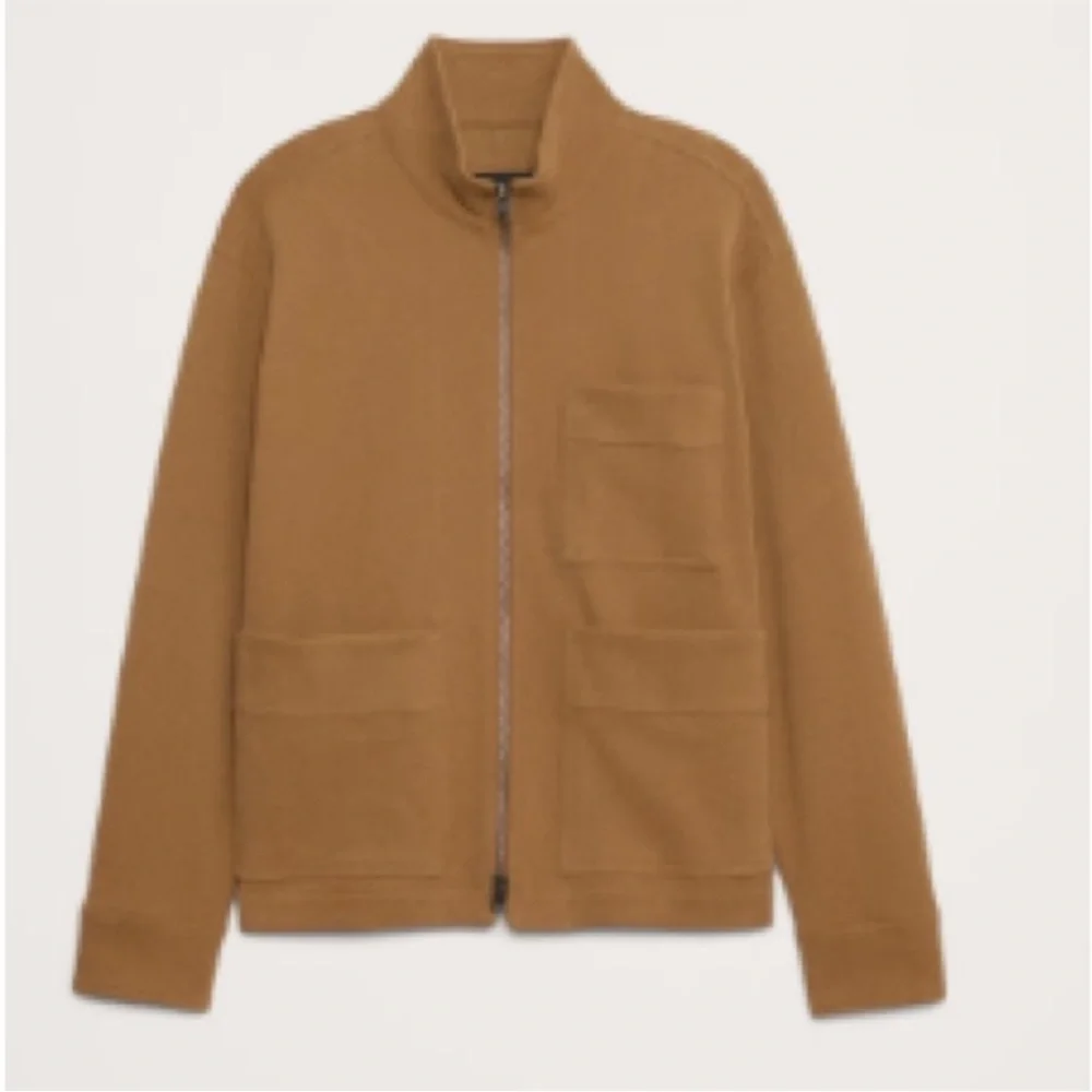 Banana Republic Men’s Ponte Zip Up Chore Coat Jacket Hazel Gaze Medium - Picture 4 of 14